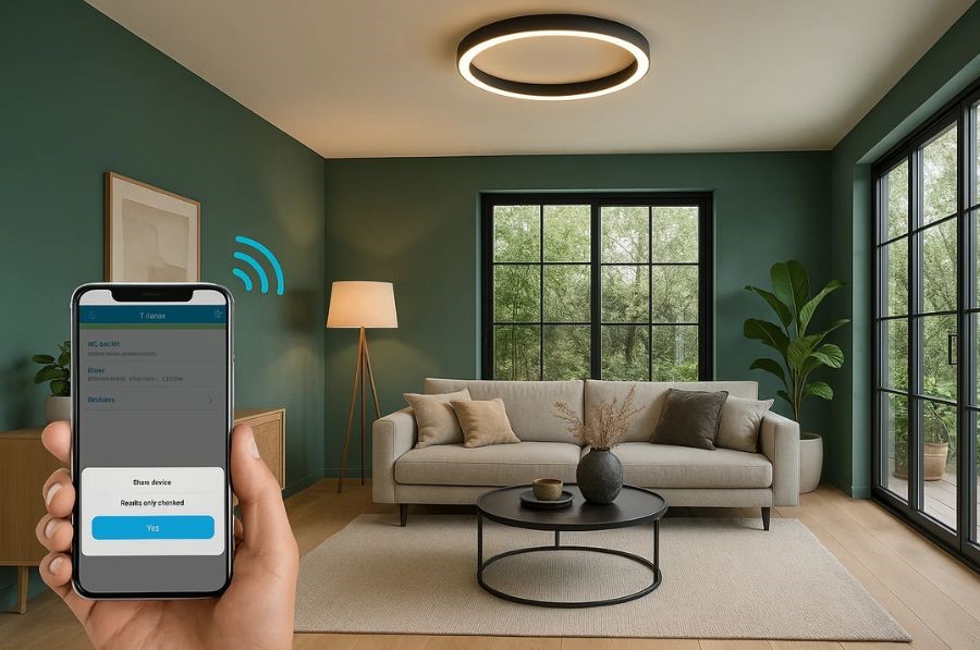 Đèn LED âm trần thông minh Rạng Đông AT16.BLE 110/9W kịch bản đa dạng