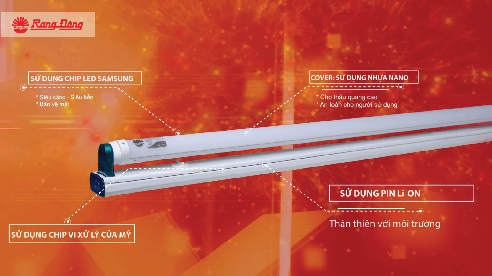 Tìm hiểu về đèn led tuýp lưu điện Rạng Đông