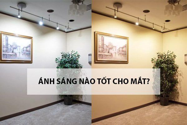 Ánh sáng vàng hay trắng tốt cho mắt?