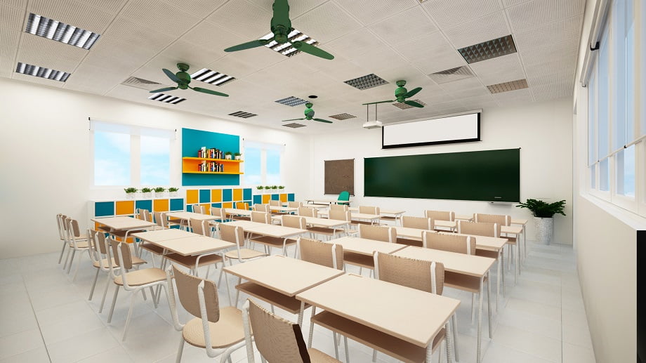 Ứng dụng của bóng đèn led trường học Rạng Đông