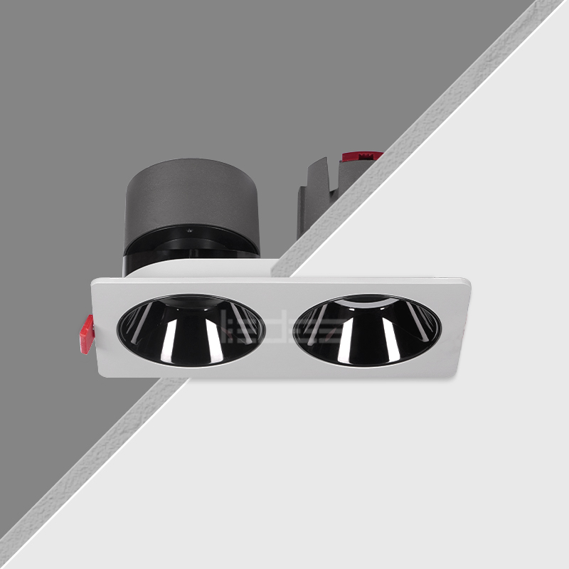 Đèn LED âm trần GD665B-2 vuông 1 Đèn LED âm trần GD665B-2 vuông