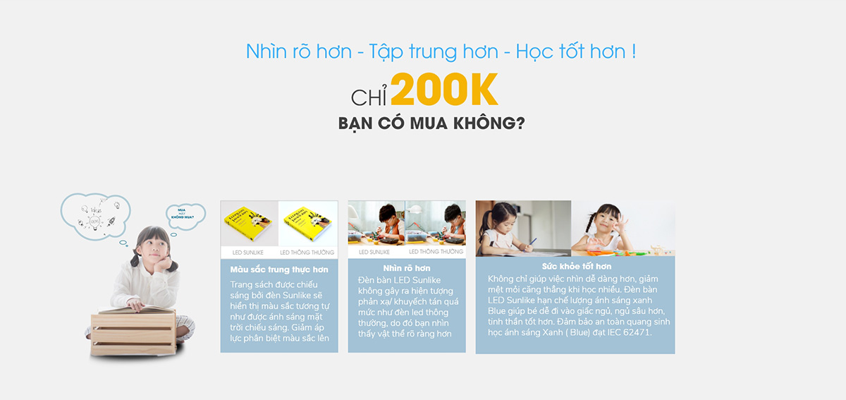 Ưu điểm Đèn LED Bàn Học 6W RD-RL-38 Chống Cận