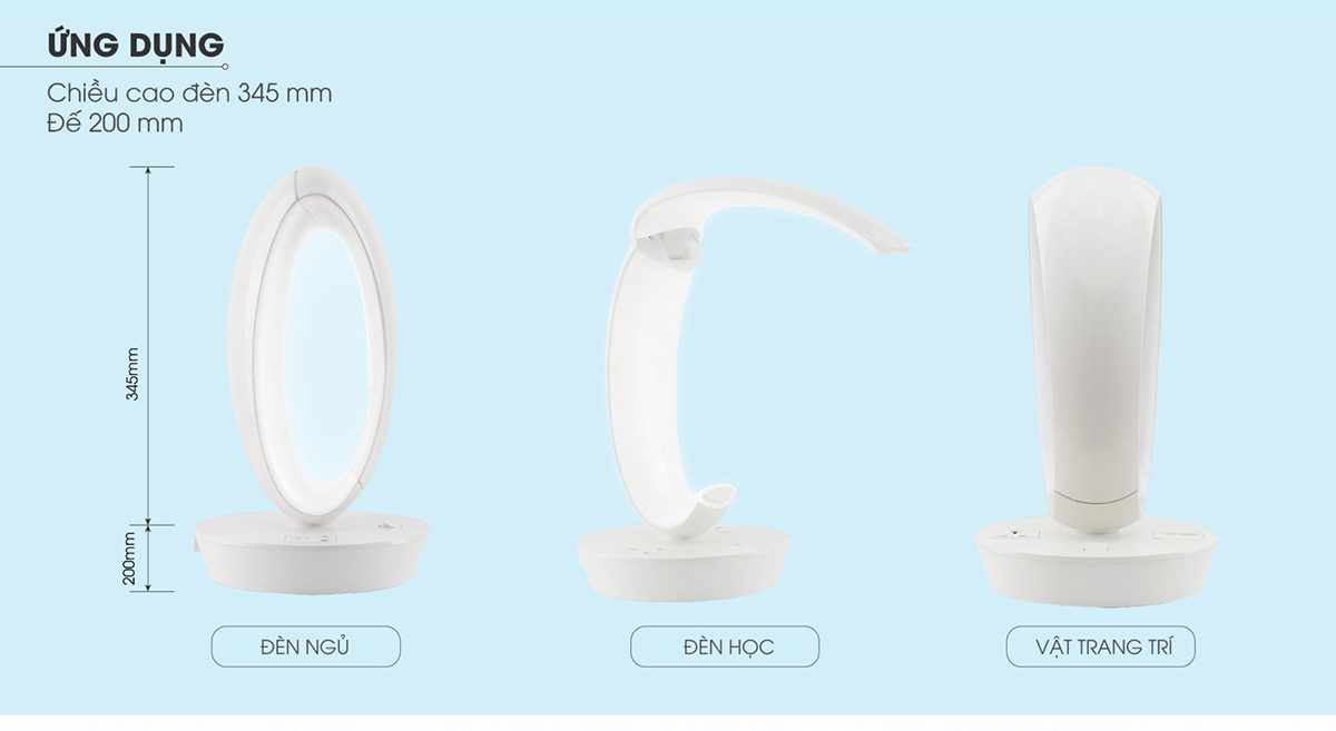 Ứng dụng Đèn LED Bàn Học Cảm Ứng 7W RD-RL-39