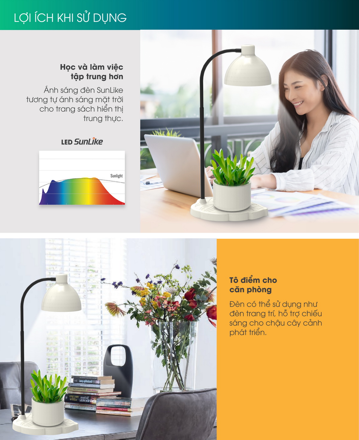 Đèn LED Bàn Học Cảm Ứng 8W RD-RL-60