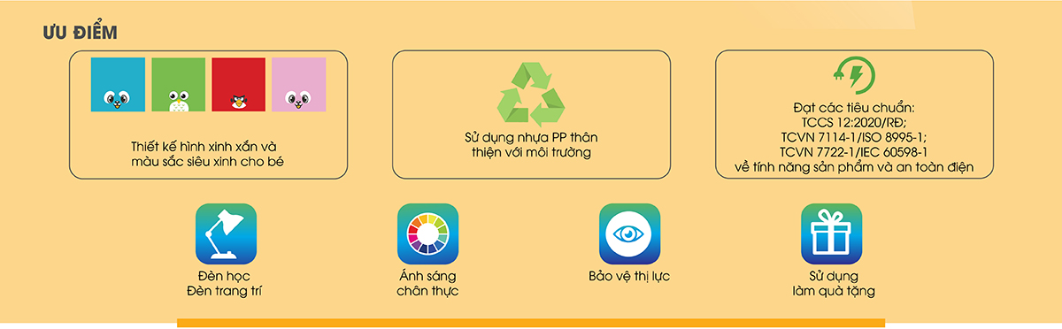 Ưu điểm Đèn LED Bàn Học 5W RD-RL-24.V2 Chống Cận