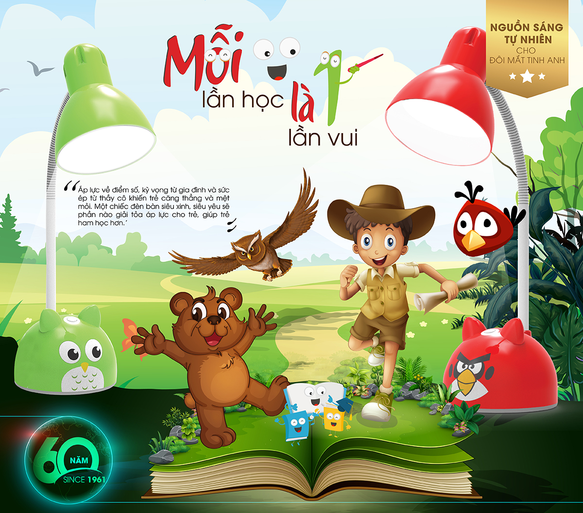 Đèn LED Bàn Học 5W RD-RL-27.V2 Chống Cận