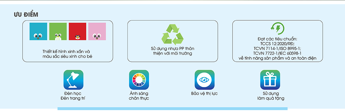 Ưu điểm Đèn LED Bàn Học 5W RD-RL-27.V2 Chống Cận