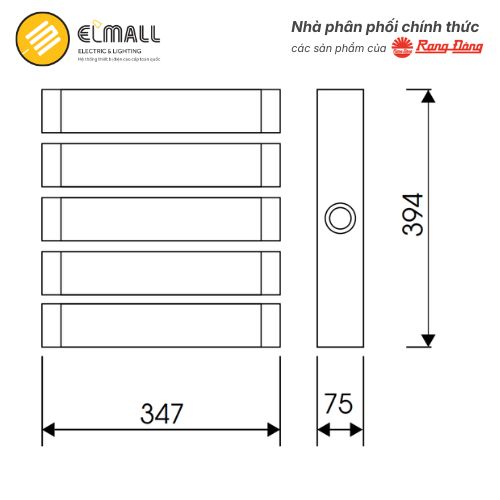 Rạng Đông CP07 250W kích thước