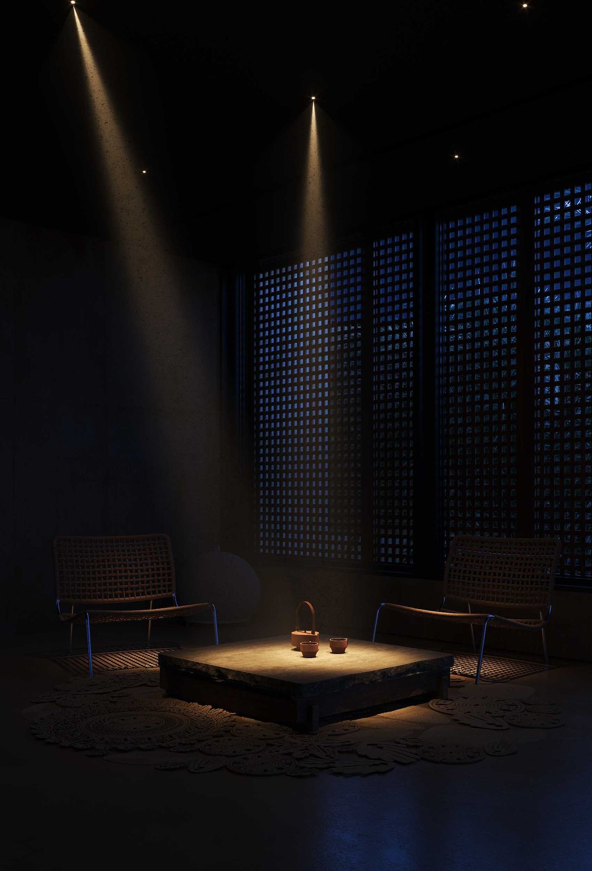 chieu sang trien lam