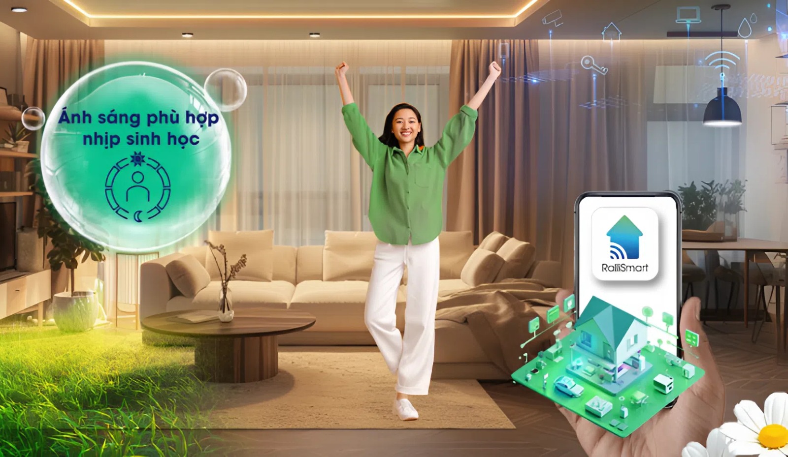 banner ưu điểm của đèn led Rạng Đông