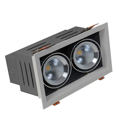 Đèn LED âm trần cob Rạng Đông AT12L 240×125 9WX2 đa