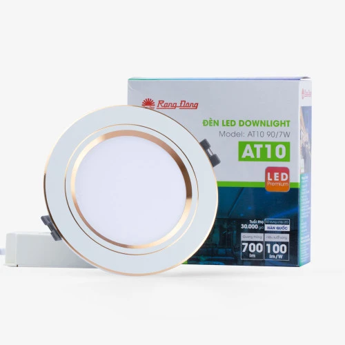 Đèn LED âm trần đổi màu Rạng Đông AT10 DM 90 có hộp