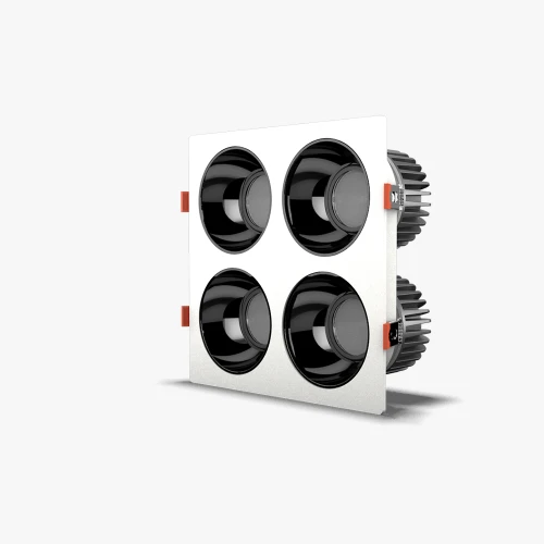 Đèn LED âm trần Rạng Đông AT25 160×160 10WX4 Plus góc nghieng 1