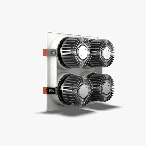 Đèn LED âm trần Rạng Đông AT25 160×160 10WX4 Plus mặt sau