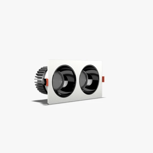 Đèn LED âm trần Rạng Đông AT25 80×160 10WX2 Plus góc nghieng 2