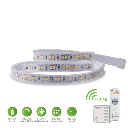Đèn LED dây đổi màu Rạng Đông LD01 RF 1000 7W điều khiển từ xa