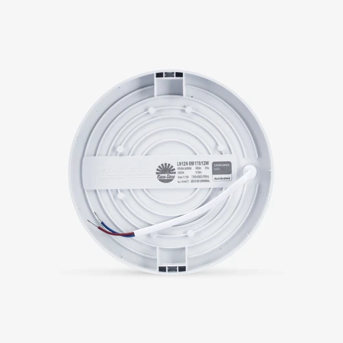 Đèn LED ốp trần tròn đổi màu 170 12W LN12 DM đế nhôm mặt sau 2