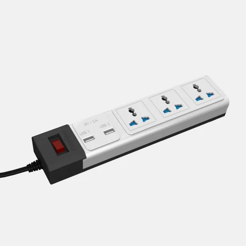 Ổ cắm đa năng usb 3M Rạng Đông OC02 usb 3C 3M 10A góc nghieng