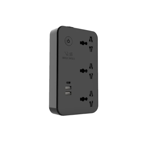 Ổ cắm thông minh Wi-Fi Rạng Đông OC08 WF usb 3C 10A màu đen