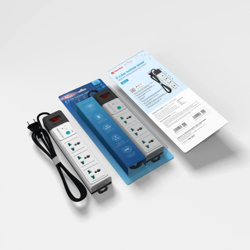 Ổ cắm Wi-Fi 3M Rạng Đông OC02 WF 3C 3M 10A mặt ngang 1