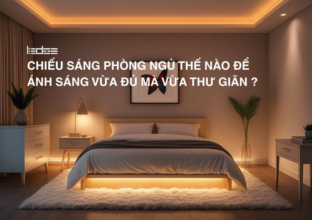 Chiếu sáng phòng ngủ thế nào để ánh sáng vừa đủ mà vừa thư giãn?