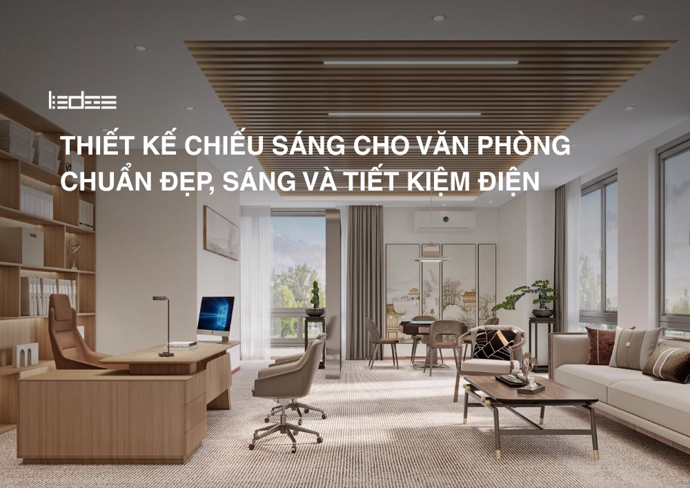 Thiết kế chiếu sáng cho văn phòng chuẩn đẹp, sáng và tiết kiệm điện