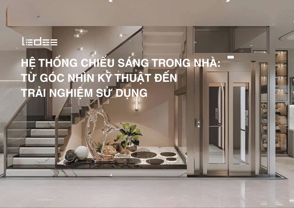 Hệ thống chiếu sáng trong nhà: Từ góc nhìn kỹ thuật đến trải nghiệm sử dụng