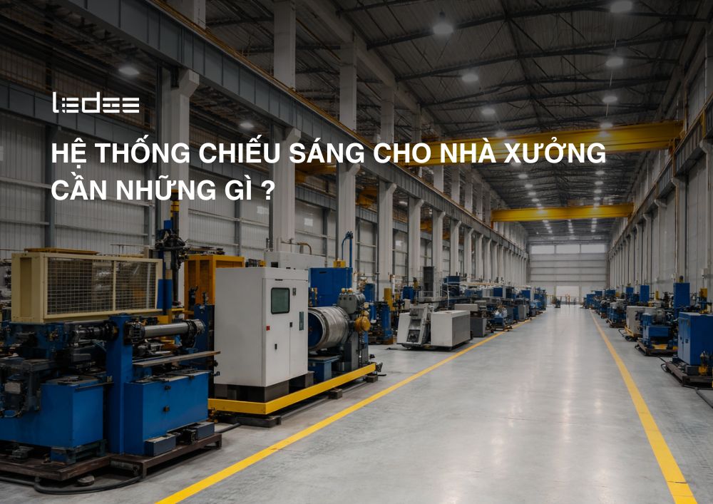 Hệ thống chiếu sáng cho nhà xưởng cần những gì?